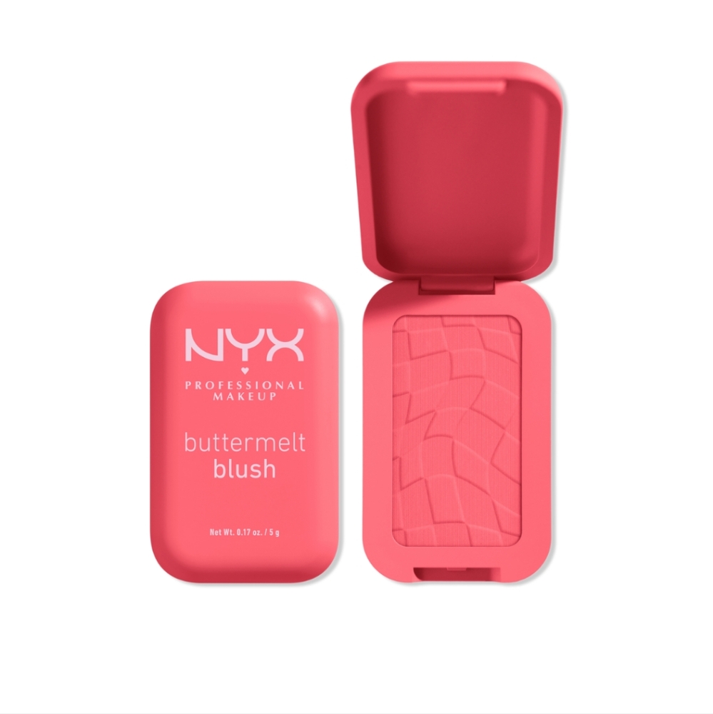 NYX Buttermelt Blush Shade: U Know Butta 🆕 coral with gold glow 🌟 shimmer